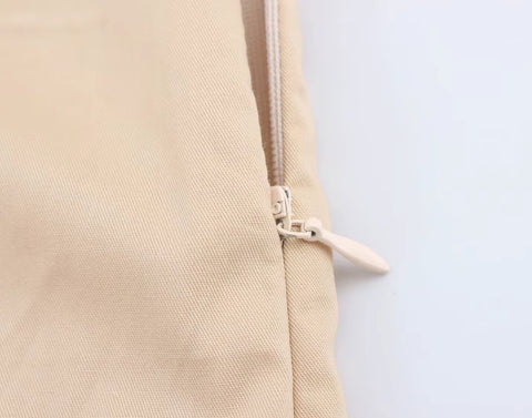 New Lapel Button Sleeveless Short Vest Top+Elegant Slim Zipper Shorts CODE: KAR4420