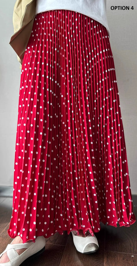 New Style High Waist Polka Dot Long Skirt CODE: KAR4440