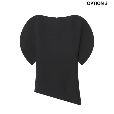 New Fashion Chic Casual Short Puff Sleeve T-Shirts CODE: KAR4446