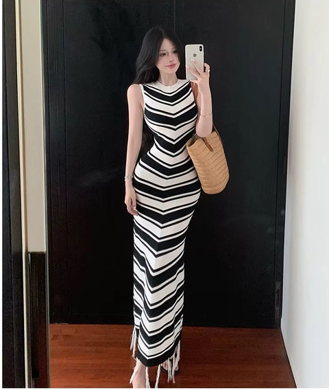 New Fashion Retro Sleeveless Summer Maxi Long Dress CODE: KAR4456