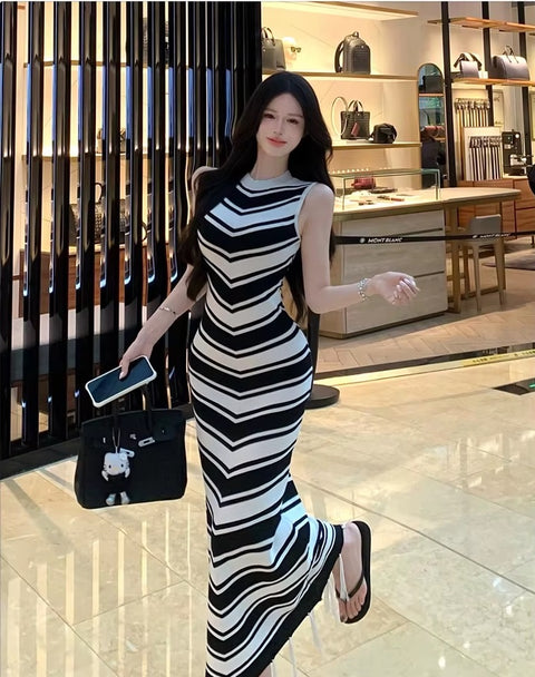 New Fashion Retro Sleeveless Summer Maxi Long Dress CODE: KAR4456