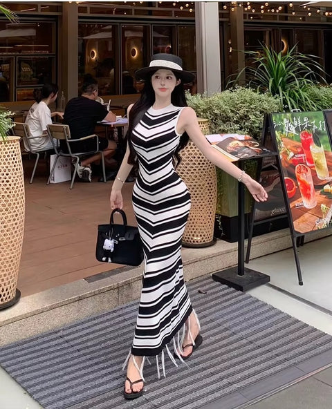 New Fashion Retro Sleeveless Summer Maxi Long Dress CODE: KAR4456