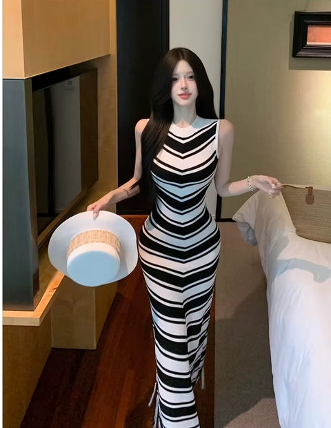 New Fashion Retro Sleeveless Summer Maxi Long Dress CODE: KAR4456