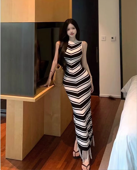 New Fashion Retro Sleeveless Summer Maxi Long Dress CODE: KAR4456