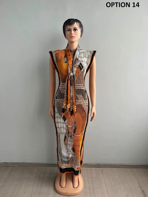 New Fashion Crinkled Floor-Length Ethnic Kaftan Dress CODE: KAR4480