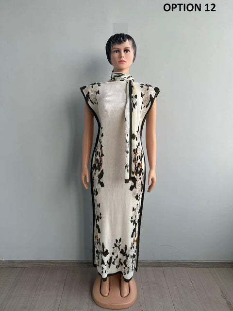 New Fashion Crinkled Floor-Length Ethnic Kaftan Dress CODE: KAR4480