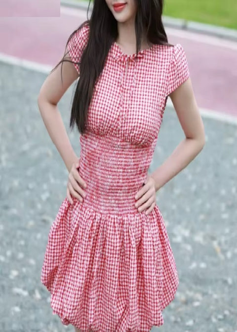 New Fashion Bow Slit O neck Ball Gown Mini Dresses CODE: KAR4482