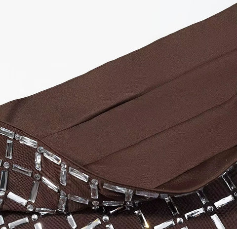 New Fashion Sexy Plaid Short Top+Zipper Mini Skirt CODE: KAR4487