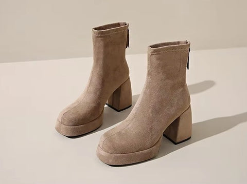 New Platform Square High Heels Shoes CODE: KAR4492