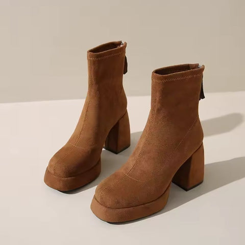 New Platform Square High Heels Shoes CODE: KAR4492