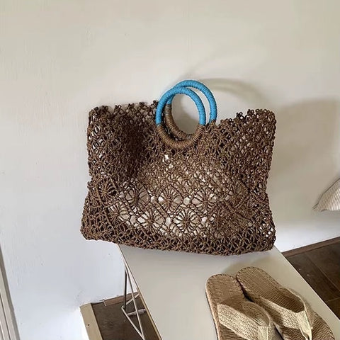 New Fashion Round Handle Handmade Handbag CODE: KAR4505