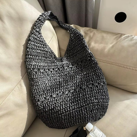 New Rope Straw Summer Crochet Handbag CODE: KAR4508