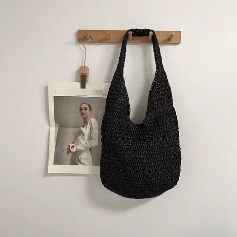 New Rope Straw Summer Crochet Handbag CODE: KAR4508