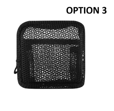 New Square Mesh Portable Storage Bag with Zipper CODE: KAR4510
