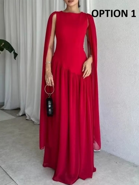 New O Neck Solid Slim Sleeveless Party Dress CODE: KAR4514