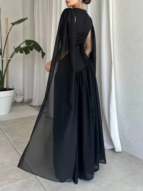 New O Neck Solid Slim Sleeveless Party Dress CODE: KAR4514