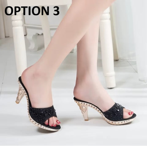 New High Heeled Sexy Rhinestone Sandals CODE: KAR4518