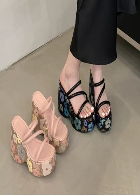 New Fashionable Thick Soled High Heels CODE: KAR4527