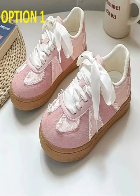 New Lace Up Walking Flats Casual Shoes CODE: KAR4528