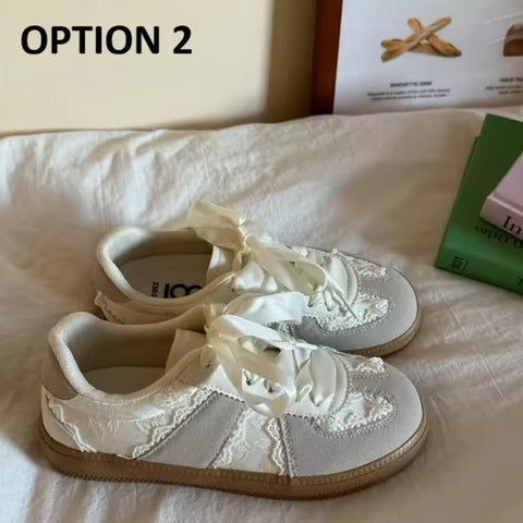 New Lace Up Walking Flats Casual Shoes CODE: KAR4528