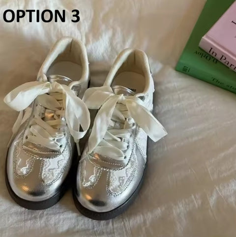 New Lace Up Walking Flats Casual Shoes CODE: KAR4528