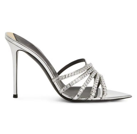 New Rhinestone Pointed End Commuting Fashion Heels CODE: KAR4532