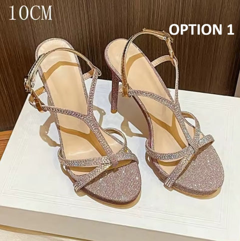 New Beauty Fashion Glite Uppers Pointy Thin Heel High Heel Sandals CODE: KAR4533
