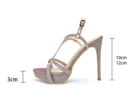 New Beauty Fashion Glite Uppers Pointy Thin Heel High Heel Sandals CODE: KAR4533
