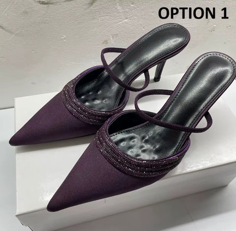 New Spring and Autumn Pointed High-heeled Sandals CODE: KAR4534