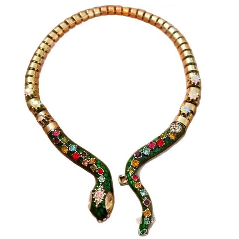 New Emerald Animal Snake Necklace CODE: KAR4535