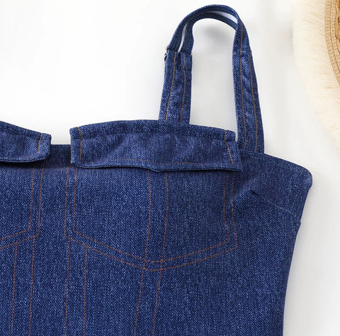 New One Piece with Slit Pan Elegant Swimsuit CODE: KAR4543