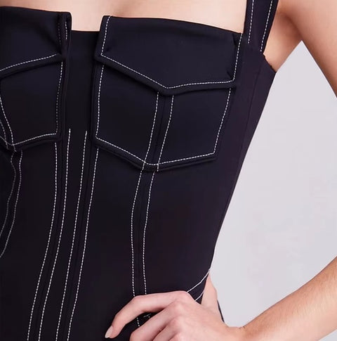 New One Piece with Slit Pan Elegant Swimsuit CODE: KAR4543