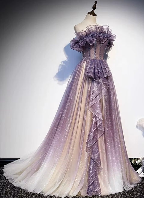 New Sheer Evening Annual Dinner and Grand Chorus Dress CODE: KAR4555