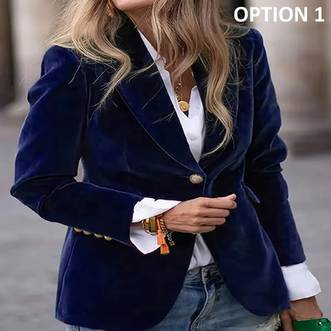 New Fashion Single Button Suit Collar Blazer Coat CODE: KAR4563