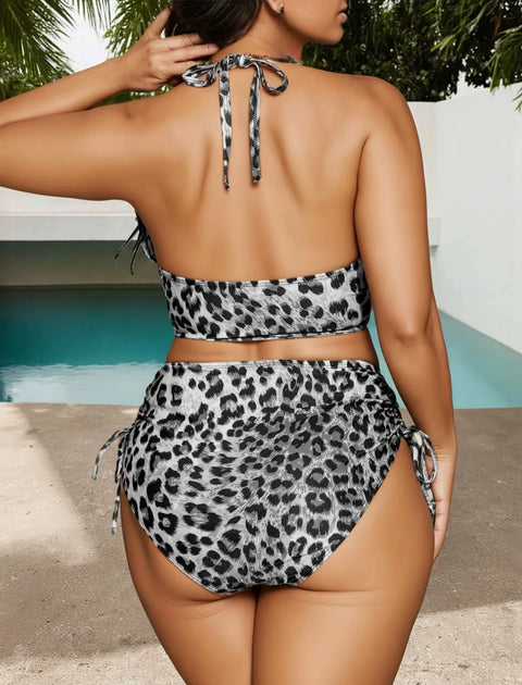 New Push Up Sexy Leopard Printed Swimming Biquini Set CODE: KAR4574