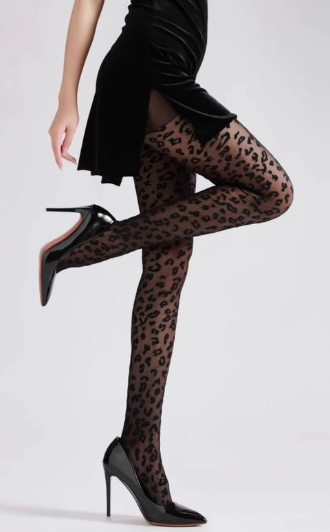 New Plus Size Thin Long Slim Leopard Print Sexy Leggings CODE: KAR4587