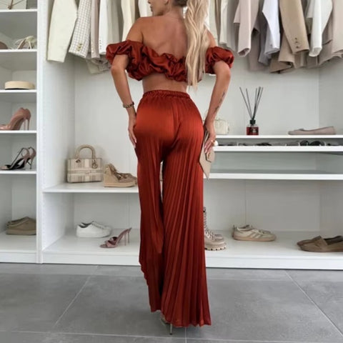 New Sexy Office Ladies Pleated Suit Set CODE: KAR4588