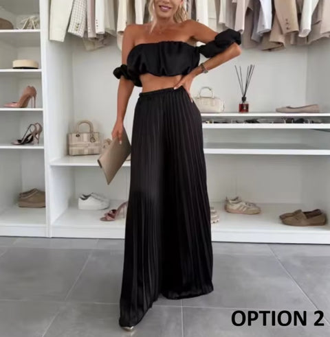New Sexy Office Ladies Pleated Suit Set CODE: KAR4588