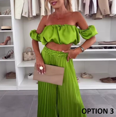 New Sexy Office Ladies Pleated Suit Set CODE: KAR4588