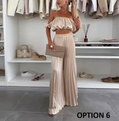 New Sexy Office Ladies Pleated Suit Set CODE: KAR4588