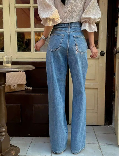 New Irregular Design High Waisted Fashion Jeans Pant CODE: KAR4592