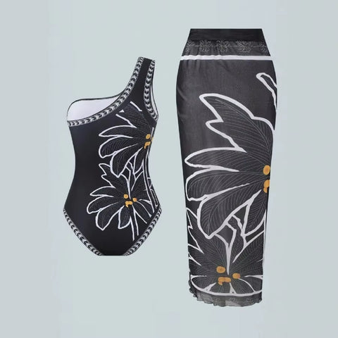 New Bohemian Floral One-Piece Swimsuit CODE: KAR4595