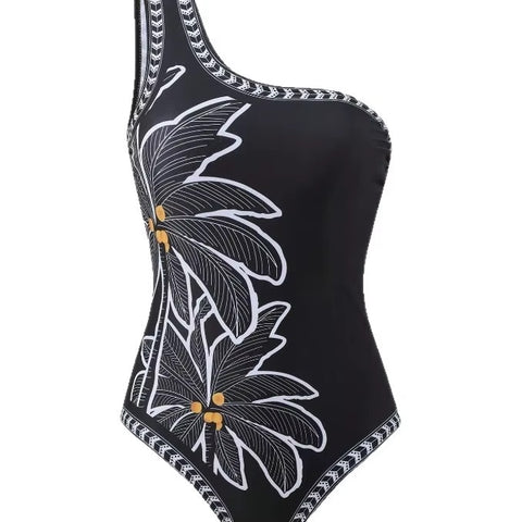 New Bohemian Floral One-Piece Swimsuit CODE: KAR4595