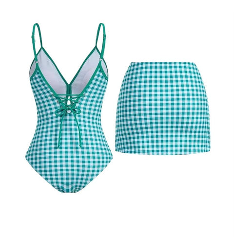 New Summer Bathing Swimwear And Skirt 2 Piece Sets CODE: KAR4596