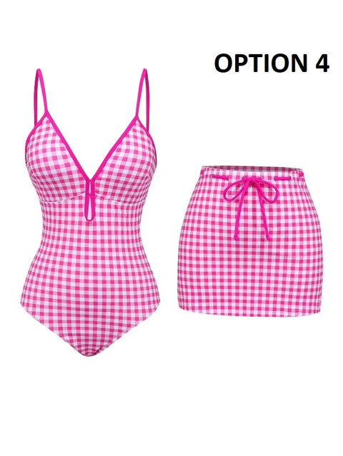 New Summer Bathing Swimwear And Skirt 2 Piece Sets CODE: KAR4596