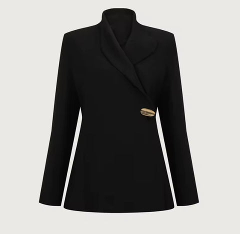 New V-neck Blazer Casual Coat & Pant 2 Piece Set CODE: KAR4597