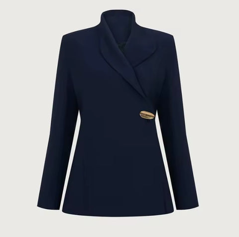 New V-neck Blazer Casual Coat & Pant 2 Piece Set CODE: KAR4597
