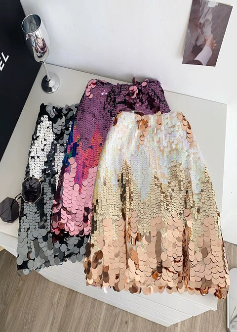 New Fashion Gradient Sequined High Waist Short Skirt CODE: KAR4600