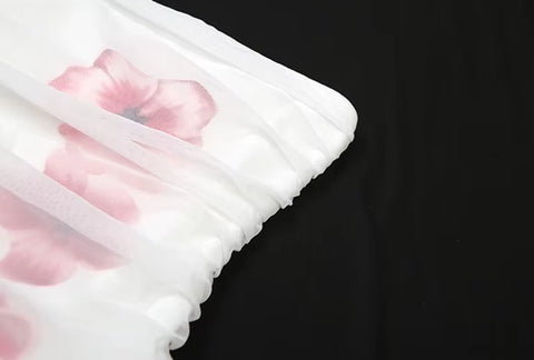 New trapless Style Flower Print Off Shoulder Backless Short Dress CODE: KAR4608