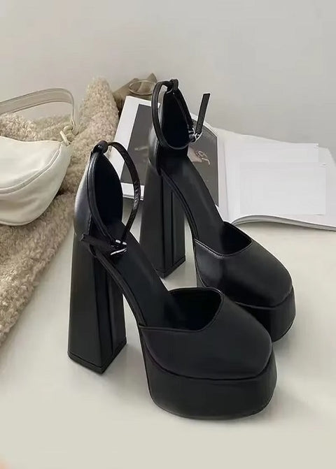 New Summer Square Head High Heels CODE: KAR4611